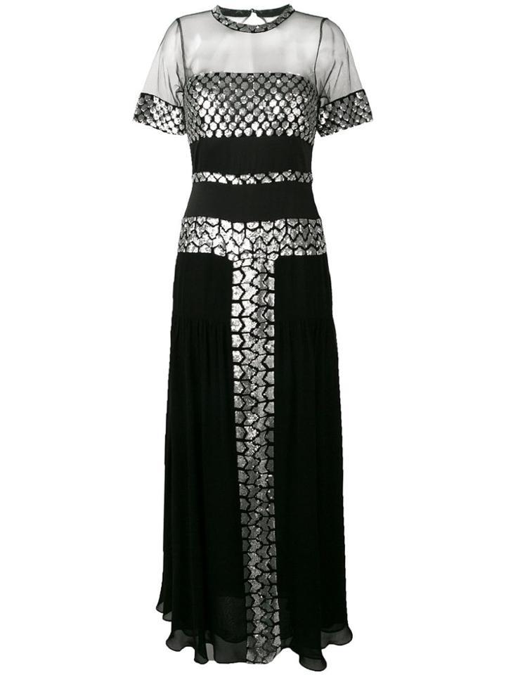 Temperley London Luminary Sequined Dress - Black