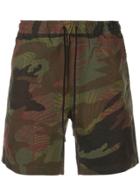 Alex Mill Camouflage Track Shorts - Black