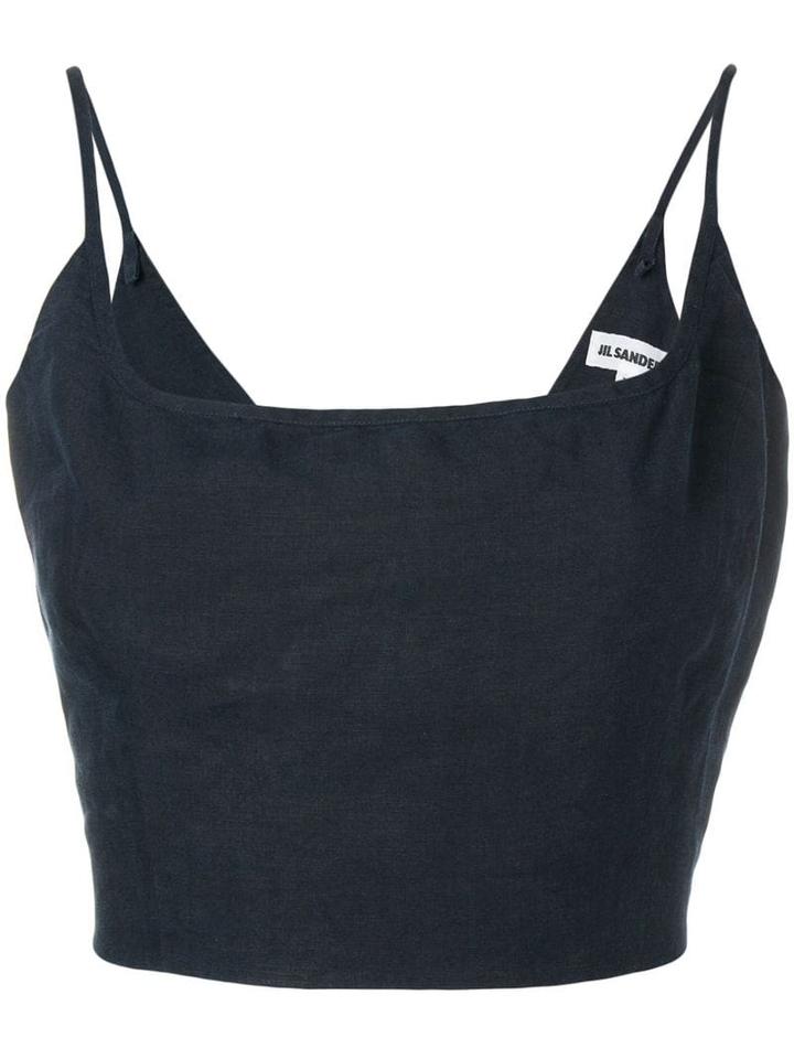 Jil Sander Pre-owned Cropped Top - Blue