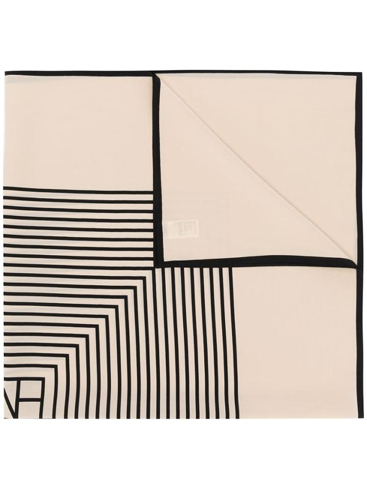 Toteme Square Print Scarf - Neutrals