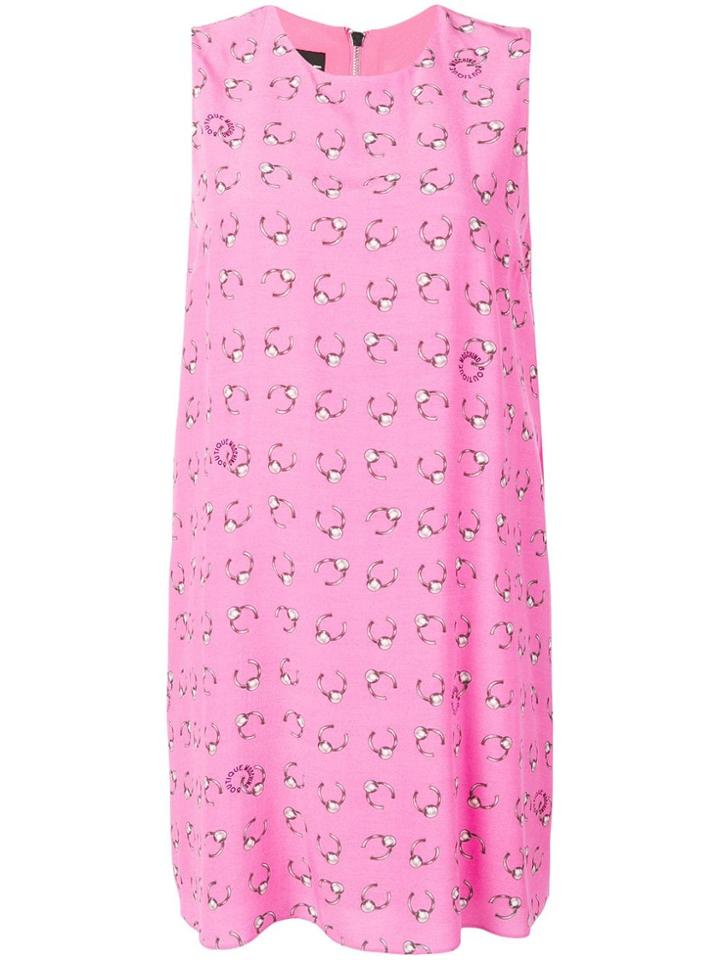 Boutique Moschino Piercing Print Dress - Pink