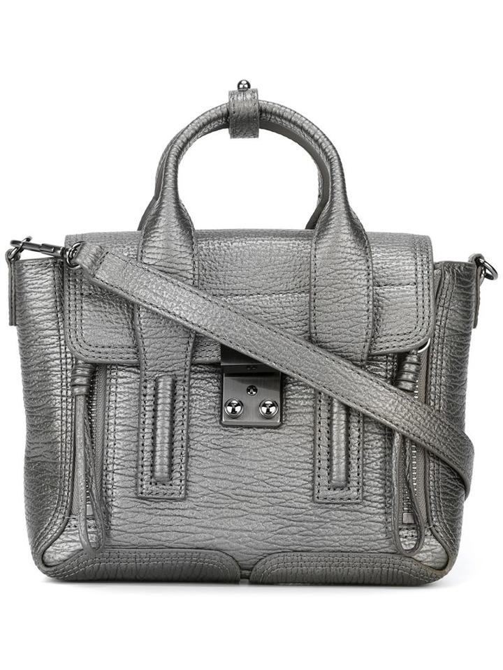 Mini Pashli Satchel, Women's, Grey, Calf Leather, 3.1 Phillip Lim