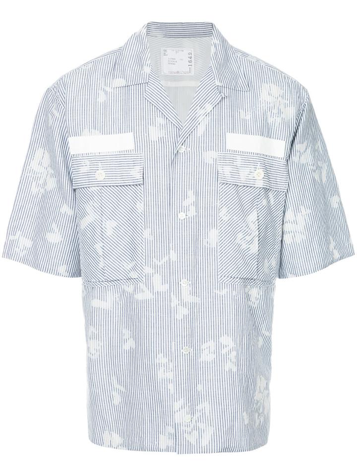 Sacai Casual Striped Shirt - White