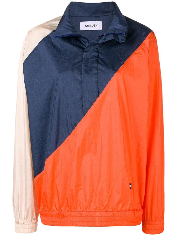 Ambush Asymmetric Sweatshirt - Yellow & Orange