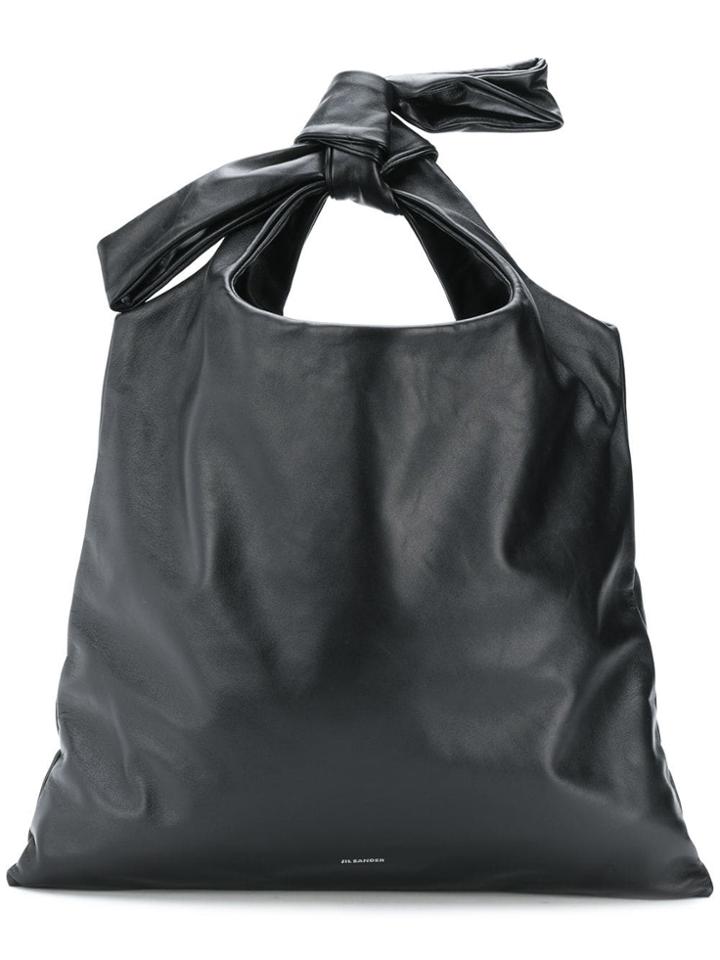Jil Sander Tie Knot Shoulder Bag - Black
