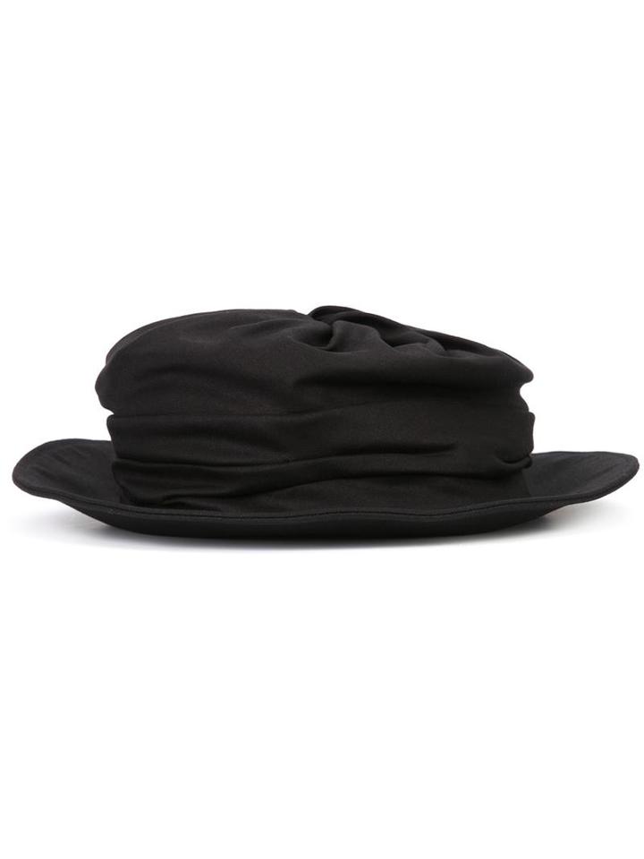 Y's 'twist Drape' Hat, Women's, Black, Cotton