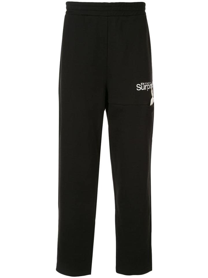 Doublet Slogan Track Trousers - Black