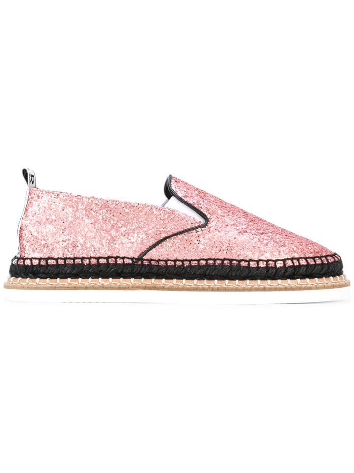 Kenzo Glitter Espadrilles - Pink & Purple