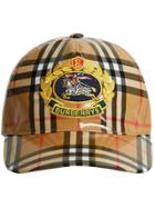 Burberry Archive Logo Coated Vintage Check Baseball Cap - Brown