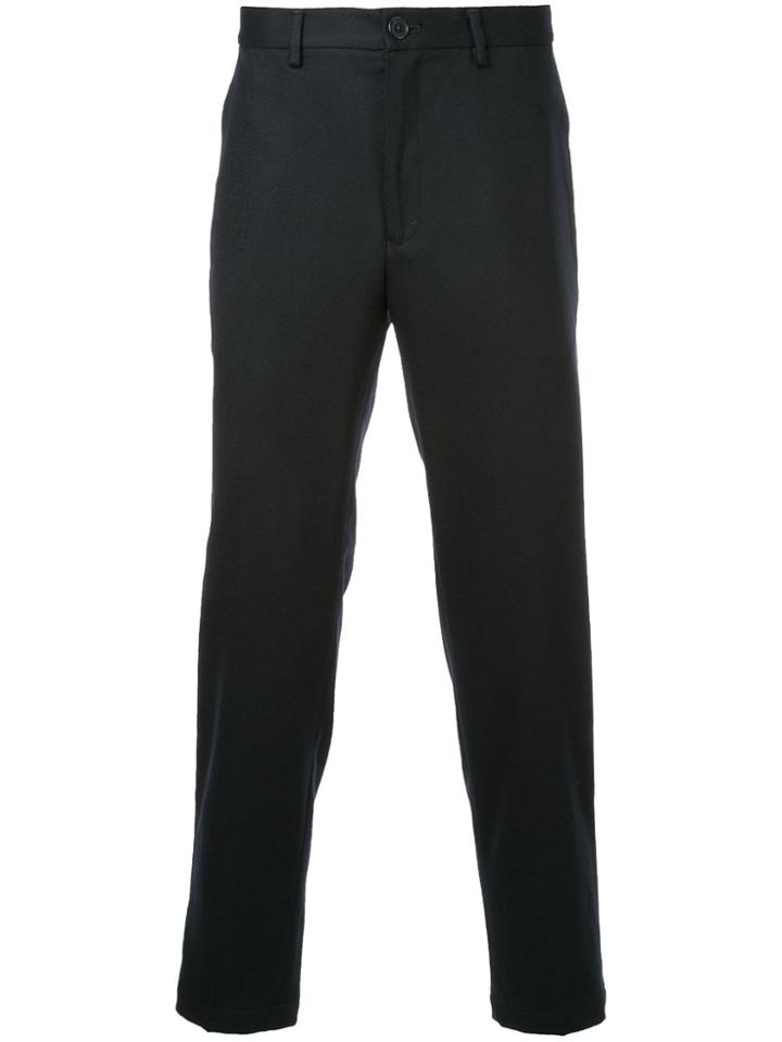 En Route Tailored Straight Trousers - Blue