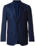 Ermenegildo Zegna Glossy Fitted Single Breasted Blazer