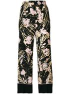 No21 Printed Trousers - Black