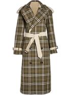 Burberry Reversible Tropical Gabardine And Check Trench Coat -