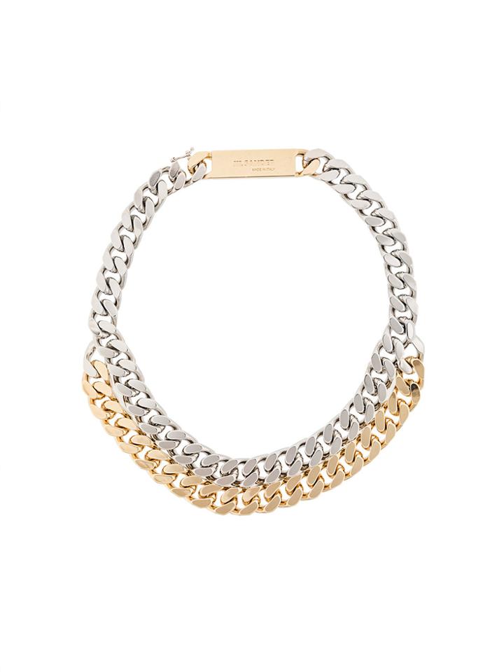 Jil Sander Chain Necklace - Metallic