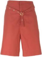 Isabel Marant 'neddy' Bermuda Shorts, Women's, Size: 42, Red, Cotton