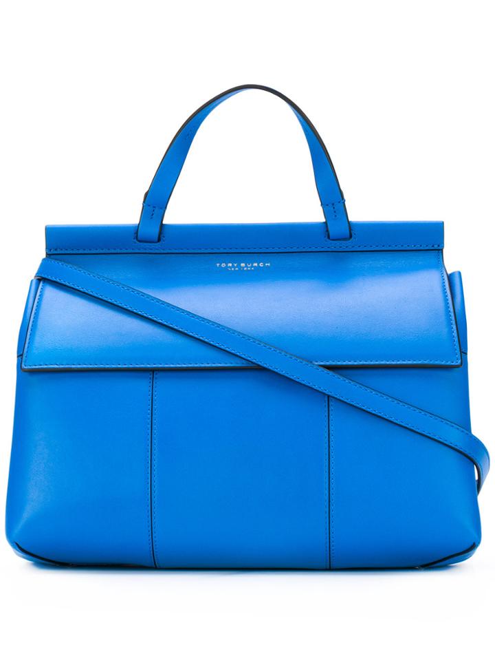 Tory Burch Flap Tote Bag - Blue