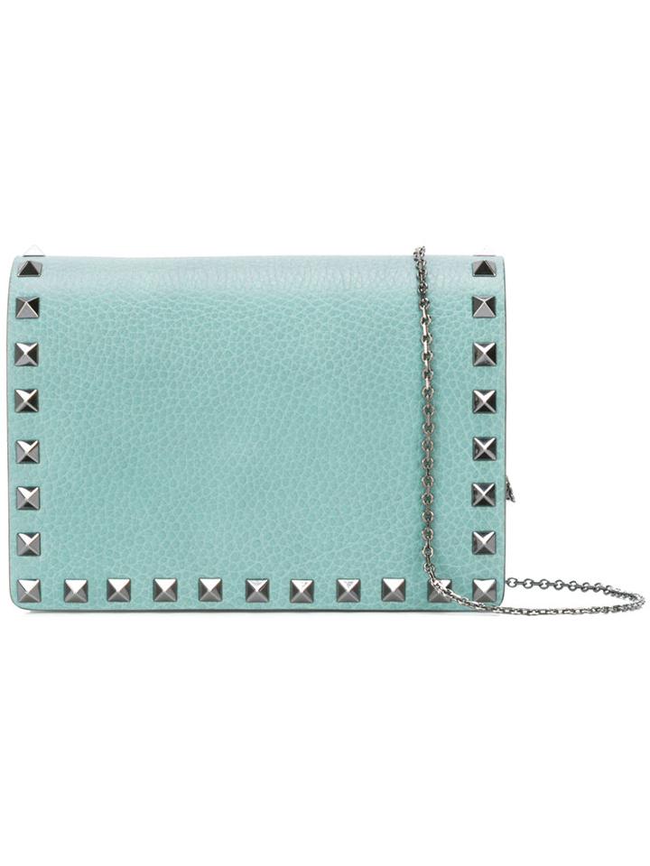 Valentino Valentino Garavani Rockstud Crossbody Bag, Women's, Green, Calf Leather