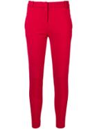 Pinko Slim-fit Cropped Trousers - Red