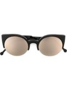 Retrosuperfuture 'lucia' Cat Eye Sunglasses - Black