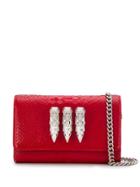 Philipp Plein Skull Clutch Bag - Red