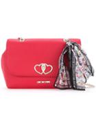 Love Moschino - Scarf Detail Shoulder Bag - Women - Pvc - One Size, Red, Pvc
