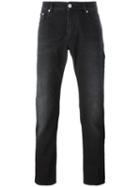 Versus Lion Head Rivet Jeans, Men's, Size: 34, Black, Cotton/spandex/elastane/polyester