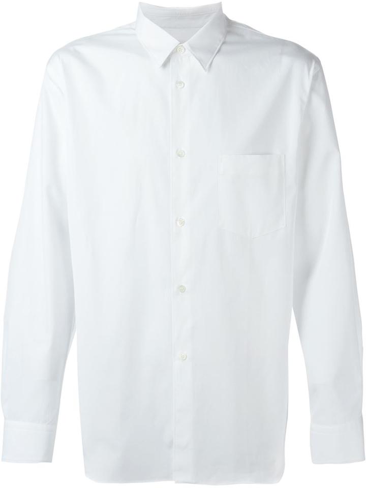 Comme Des Garçons Shirt Chest Pocket Shirt, Men's, Size: L, White, Cotton