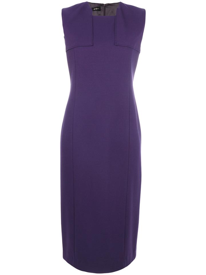 Les Copains Classic Fitted Midi Dress - Pink & Purple