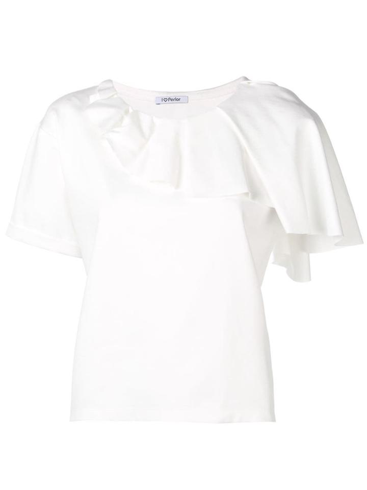 Parlor Ruffled T-shirt - White