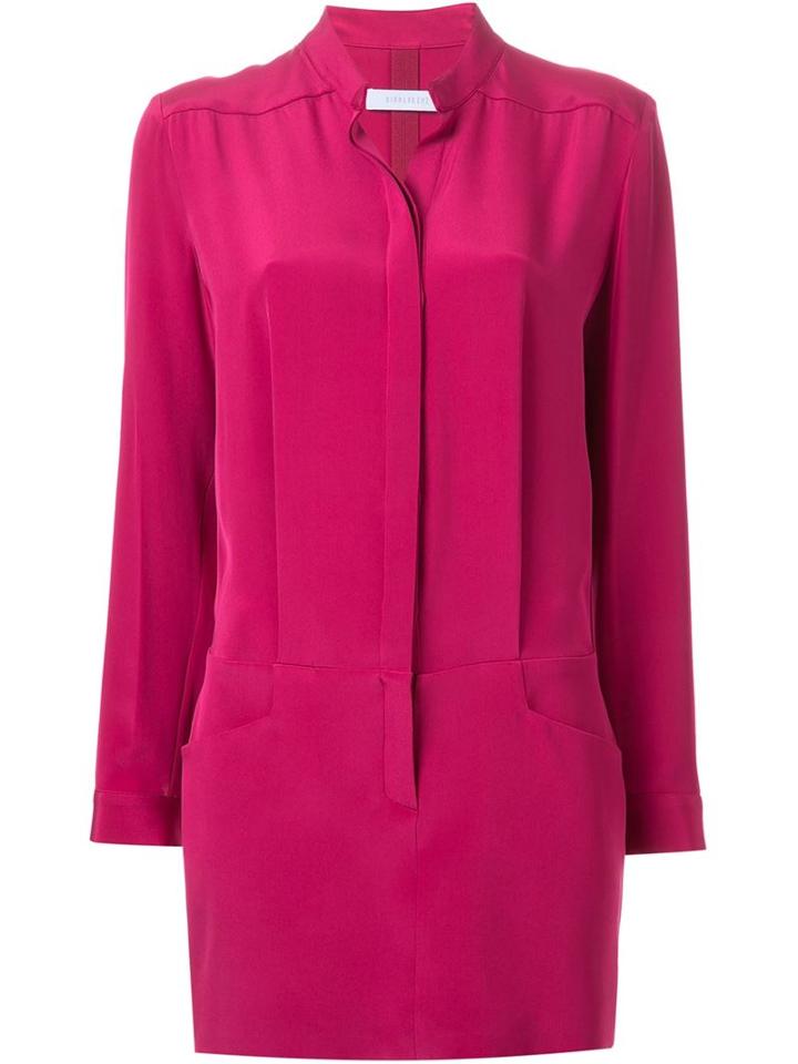 Dion Lee Drop Waist Dress, Women's, Size: 10, Pink/purple, Silk