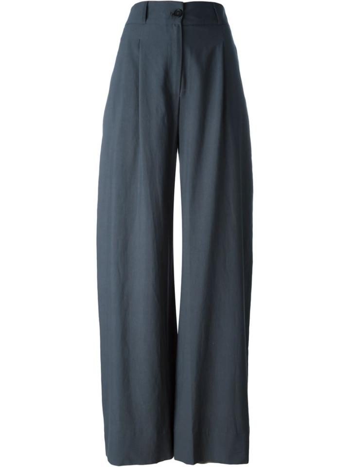 Société Anonyme Wide Leg Trousers, Women's, Size: 42, Grey, Cotton/viscose