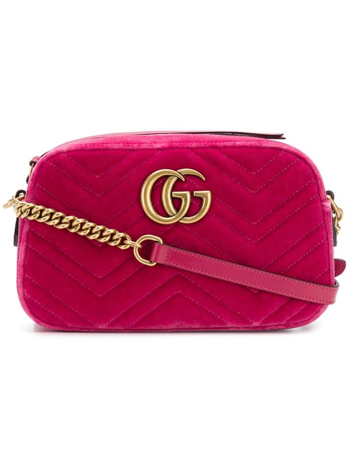 Gucci Gg Marmont Crossbody-bag - Pink & Purple