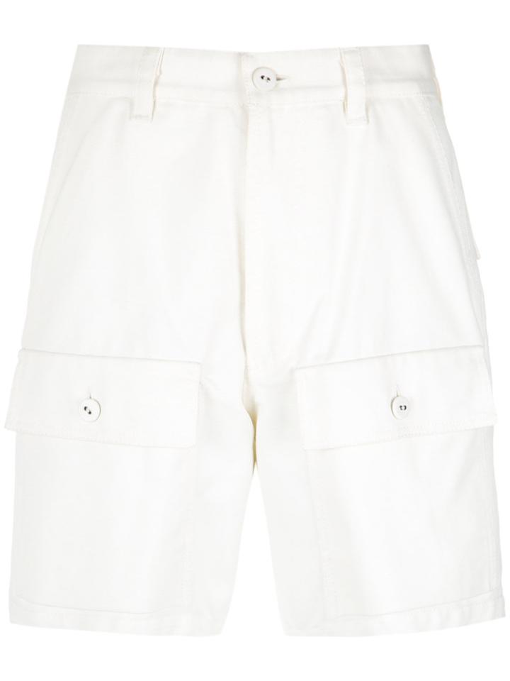 Reinaldo Lourenço High Waist Twill Shorts - White