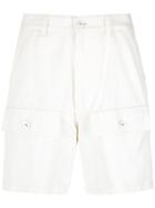 Reinaldo Lourenço High Waist Twill Shorts - White