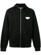 Givenchy - Logo Patch Zip Hoodie - Men - Calf Leather/viscose - M, Black, Calf Leather/viscose