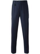 Incotex Straight-leg Trousers, Men's, Size: 52, Blue, Wool/linen/flax