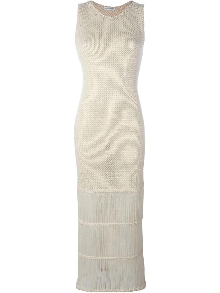 Barbara Casasola Knitted Maxi Dress - White