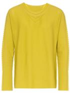 Issey Miyake Sleeve Detail Jumper - Yellow & Orange