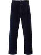 Closed Corduroy Trousers, Men's, Size: 30, Blue, Cotton
