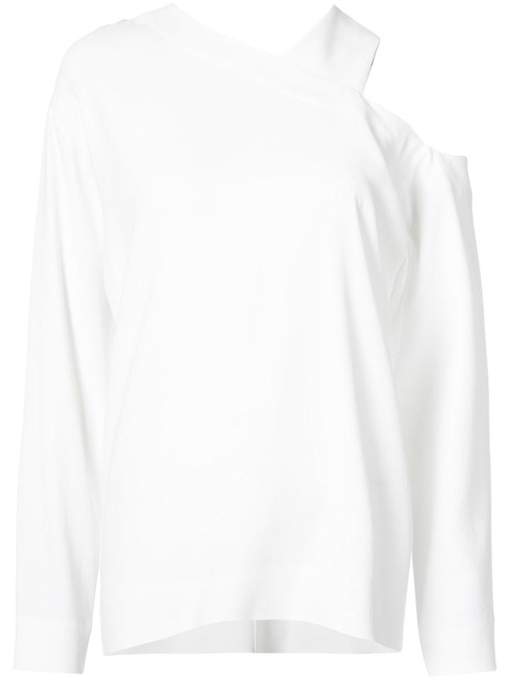 Nomia Asymmetrical Cut Out Top - White