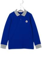 Moncler Kids Long Sleeve Polo Shirt