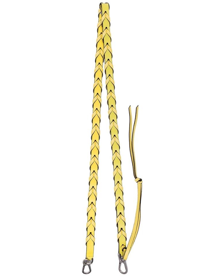 Loewe Yellow Braided Leather Bag Strap