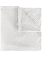 Thom Krom Raw Edge Scarf, Men's, Grey, Cotton