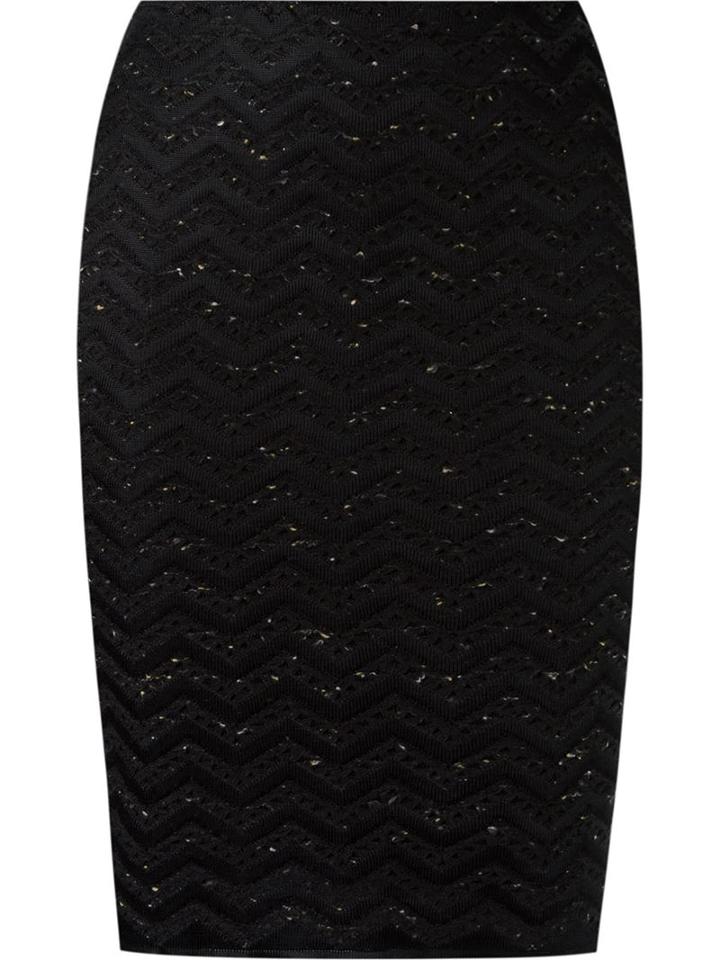 Cecilia Prado Knitted Pencil Skirt, Women's, Size: Medium, Black, Acrylic/polyamide/viscose