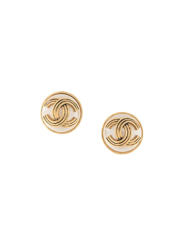 Chanel Pre-owned 1994 Autumn Earrings - Gold