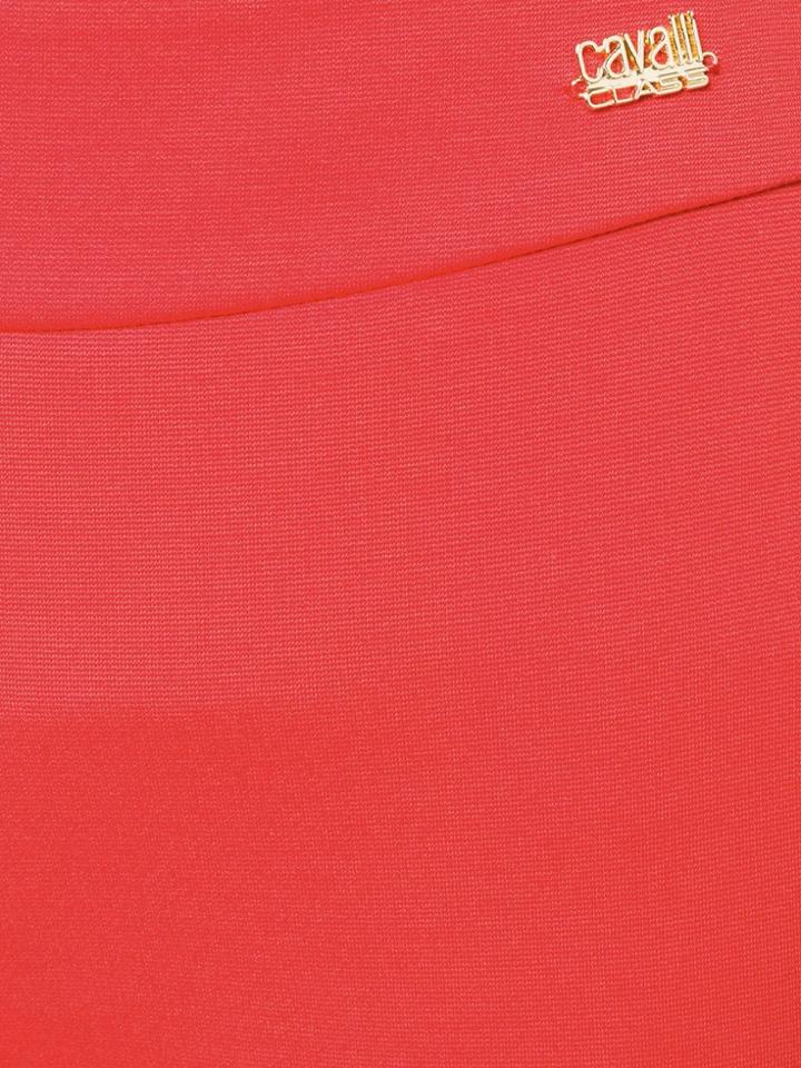 Cavalli Class Wide Leg Track Pants - Red