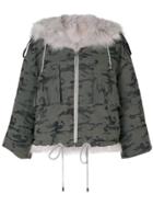 Cara Mila Ana Camouflage Fox Bomber - Grey