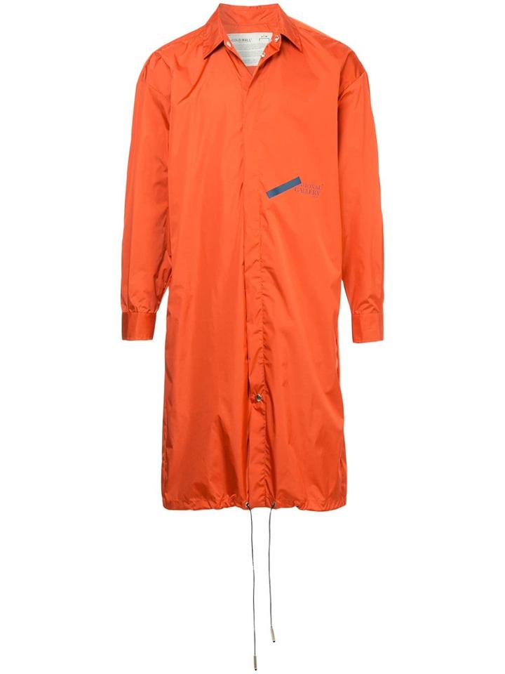 A-cold-wall* Drawstring Parka Coat - Orange