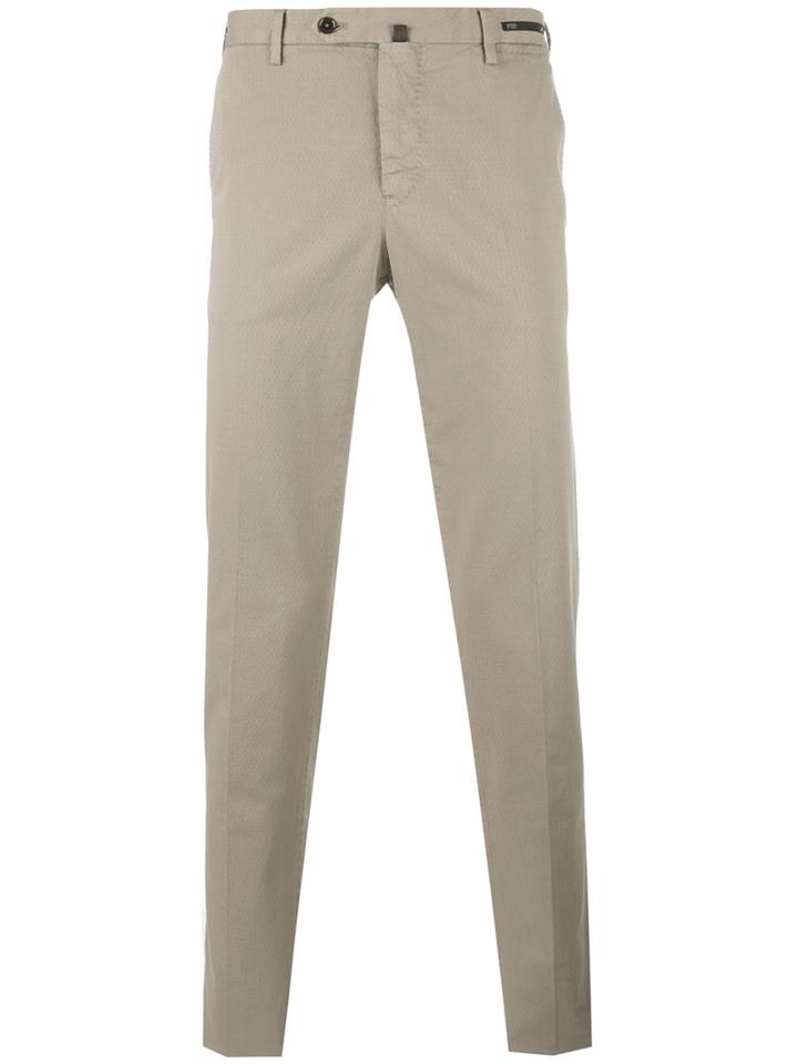 Pt01 Plain Chinos, Men's, Size: 54, Nude/neutrals, Cotton/spandex/elastane