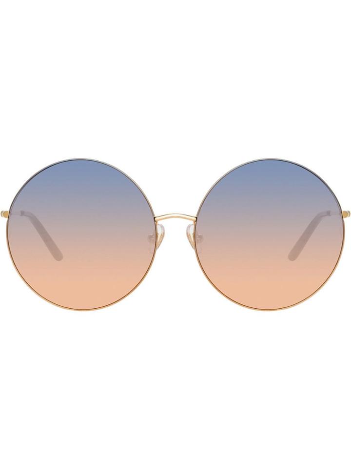 Linda Farrow Round Frame Sunglasses - Pink